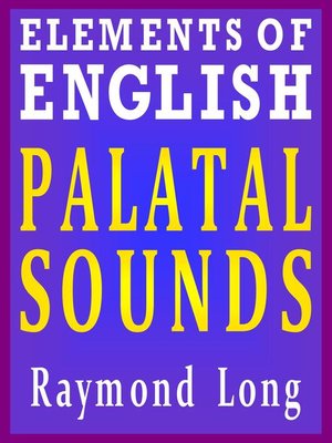 cover image of Palatal Sounds